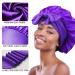 3pc Satin Bonnets for Black Women - Large Silky Bonnet Set in Black, Wine Red, Purple - Buy Online on GoSupps.com