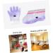 2 Pairs Wax Gloves Foot Non-woven Fabric Nursing Cover Purple - Buy Online on GoSupps.com
