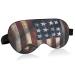 Haskirky Light Blocking Eye Mask Breathable and Adjustable Adult Men and Women Travel on Business Trips Yoga Meditation Light Smooth Comfortable Eye Mask Office Deep Sleep Goodies Baseball Usa Flag