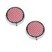 Red Checkered White Squares Printed Mini Round Pill Box Pill Box 3 Compartment Medicine Pill Case Pill Organizer Travel Pillbox Portable Pill Box for Pocket Home Office Use