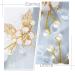 Unicra Wedding Gold Flower Hairpins Set - Pearl Bridal Hair Accessories (Pack of 3) - Buy Online on GoSupps.com