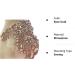 Sparkle Rhinestone Applique Beaded Patch for Wedding Dress - Rose Gold Crystal Neckline Accessory - Buy Online on GoSupps.com