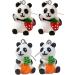 Feyley Bear Motif Earrings for Women & Girls | Cute Panda Trailer Style | Lightweight Cartoon Earrings - Buy Online on GoSupps.com