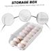 Mikikit 1pc Egg Box Portable Drawers Refrigerator Egg Bin Refrigerator Fresh Container Plastic Eggs Rolling Transparent 33.5X17.5X7.5CM - Buy Online on GoSupps.com