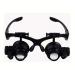 5X 15X 20X 25X Double Eye Glasses Loupe Head Wearing Magnifying Glasses Headset Illuminated Magnifying Glasses Tool Set with LED Light for Watch Repair Jeweler Magnifier Safehappy