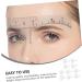 Angoily 30 Pcs Eyebrow Design Ruler Eyebrow Tracer Tools Eyebrow Face Ruler Auxiliary Tool Eyebrow Shape 22x5cmx3pcs Whitex3pcs - Buy Online on GoSupps.com