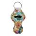 Chapstick women's keychain - Lip balm - Lipstick Boho Mandala Flowers - Multicolor one size