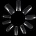500 Pieces Square False Nails Nail Tips Transparent Artificial Fingernails for DIY Nail Art and Nail Salons 10 Sizes