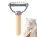 Double Sided Undercoat Rake - Double Sided Undercoat Rake for Dogs, Cats Double Sided Dematting for Cat Grooming