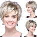 GCX Short Curly Natural Blonde Synthetic Wig for Women | Realistic Short Hair Wig - Buy Online on GoSupps.com
