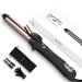 Prizm Professional 25MM Rotating Curling Iron Nano Titanium Curling Wand Automatic Hair Curler with 11 Adjustable Temps 250 F to 450 F Anti Frizz Dual Voltage 1 inch