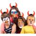 LIFKOME Devil Horns Headband Led Devil Ears Headband Glow in the Dark Halloween Devil Costume Accessory for Themed Party Cosplay Hairband Red - Buy Online on GoSupps.com