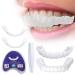 Fluktrix 2 pair instant Teeth veneers Temporary prostheses smile cosmetic fake teeth veneers for missing teeth comfort fit snap on veneers teeth for men women