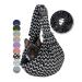 Dog carrier bag carrier bag for dogs natuya carrier with mains bag for carrier dogs cat hands free pet bag-buckle network pocket pocket pocket (black waves) black waves for pets 5-15 lbs