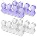Molain 4Pcs Toe Separators Pedicure Pedicure Toe Separators Repeatable Washable Toenail Dividers Toe Separators for Nail Polish Application Style A