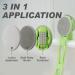 DOWMI Foldable Lotion Applicator for Back - 19 Long Handle - Applies Creams, Sunscreens, Ointments - Includes 2 Types of Pads - Green - Buy Online on GoSupps.com