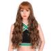 SHIYID Long Natural Wave Mixed Blonde Brown with Synthetic Wigs Heat Resistant for Women African Hairstyle
