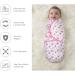Vicloon Baby Swaddle Blankets - 2Pcs Organic Cotton Wrap for Newborns 4-6 Months, 14-18lbs - Pink - Buy Online on GoSupps.com