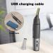 Gurelax Titanium Max Trimmer for Men - USB Rechargeable Lighted Beard Trimmer for Nose, Ear & Facial Hair - Painless Electric Nose Hair Trimmer - As Seen on TV - Storage Bag Included - Gray - Buy Online on GoSupps.com