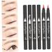 Eyeliner Stamp Double-Head Stamp Eyeliner 2 in 1 Double-Head Waterproof Liquid Eyeliner Pen Make-Up Tool Black Heart - Buy Online on GoSupps.com