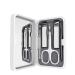 Nail Clipper Set Stainless Steel Household Nail Clipper Nail Enhancement Set Portable Personal Care Tool (Color : White)