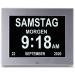 YKALL Digital alarm clock 8 -inch senior clock digital calendar day watch for dementia.