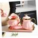 Zerodeko 1 Set Seasoning Jar Set Terrarium Fogger Seasoning Storage Jar Ceramic Seasoning Dish Holder Condiment Jars Salt Shaker Sugar Condiment Jar Stainless Steel Condiment Bottle Nordic 22.5X14CM Pink - Buy Online on GoSupps.com