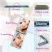 Set of 4 Small Magnifying Makeup Compact Mirrors - 1x/2x Magnification, Portable Handheld Mini Rectangle Pocket Mirrors with Floating Glitters - Perfect Gift for Women and Girls - Buy Online on GoSupps.com