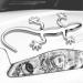 Gecko Car Stickers - Fashion 3D Gecko Shape - Handmade Glass & Metal Outdoor Gecko Wall Art for Patio Fence Car Decal Car Styling Accessories Samuliy Silver - Buy Online on GoSupps.com