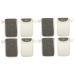 BIUDECO 8 Pcs Black Linen Soap Bag Homemade Soap Foaming Soap Bag Soap Storage Bags Soap Savers Bag Flax