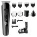 Hair Clippers for Men 5 in 1 Grooming Kit Professional Hair Trimmer for Men Beard Clipper Electric Facial Body Grooming for Nose Ear Eyebrow One Color