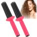Hair Curling Roll Comb 2pcs Hair Curler Hair Curling Roll Comb Anti Slip Curling Wand Hairstyling ToolsHair Straightening Irons Curling for Hair Salon Home - Buy Online on GoSupps.com