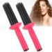 Best Styler for Curly Hair - Anti Slip Curling Wand & Round Brush for Fluffy Curls | International Shipping Available - Buy Online on GoSupps.com