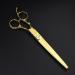 Hairdressing Salon Hair Scissors 7-inch Gold Personality Hair Cutting Scissors Hairdresser Styling Tools - Buy Online on GoSupps.com