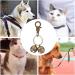 WUTUDMAI 2 Pairs Extra Loud Cat & Dog Bells Sturdy Brass Bells for Pets Collar Charm Pendant Bells with Clasp Swivel Pet Tracker - Buy Online on GoSupps.com