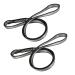 Foser 18mm nylon climbing loop runner 23kn nylon rope for climbing mountaineering hiking downhill emergency equipment (gray (2PCs) 60cm/24in) Gray (2PCs) 60cm/24in