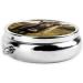 Strong Yak Portable Metal Pill Box | Round Mini 3-Compartment Design for Travel | Hinged Fastening for Small Pills - Black - Buy Online on GoSupps.com