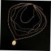 Yardenfun 5 J Necklace for Women Womens Necklace Lady Necklace Choker Necklace Collar Gem Miss Golden Necklace - Buy Online on GoSupps.com