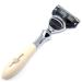Edwin Jagger Plaza Shaving Handle for Gillette Fusion - Imitation Ivory | Premium Shaving Accessories - Buy Online on GoSupps.com