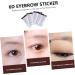 FOMIYES 12 Pcs Eyebrow Stickers Waterproof Stickers Makeup Brow Sticker Artificial Eyebrow Make up 4d Mold - Buy Online on GoSupps.com