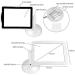 Lightweight Magnifying Glass Desktop 3X Zoom Magnifier with 2 Led Lights Rotating 360 Degrees with L Bracket Used for Reading Crafts Watch Repair/2Cps Lofty Ambition - Buy Online on GoSupps.com