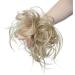 Fashion Tousled Hair Extensions Hairpiece Scrunchie Straight Elastic updo Scrunchy BUN Brown Blonde Instant Ponytail wig Hairdo Ash Blonde - Buy Online on GoSupps.com