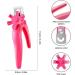 SVAASA Nail Clippers Professional U-Shaped Nail Clipper Nail Tip Trimmer False Tips Colorful Edge Cutters Toenail Scissors Tools Manicure Tool (Color : Rose red) - Buy Online on GoSupps.com