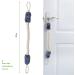 Kinsinder 4 Pcs Door Stop Rope Set | Anti-Crash Door Cord Clamp for Baby Safety | Finger Pinch Guard Protectors - Buy Online on GoSupps.com