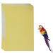 Nuatpetin Gravel Paper for Bird Cage 40 Pcs 11x17 Bird Cage Paper Liner Large Sand Calcium Paper Bird Grinding Sandpaper Disposable Clean Cushion Pads Sandpaper for Parrot Budgie Conure Cockatiel 40 Pcs Goose yellow
