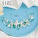 IYOU Flower Wedding Hair Vine Green Crystal Hair Accessories Bride Bridesmaid Headband Headpiece for Women - Buy Online on GoSupps.com