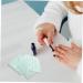 Buy Minkissy 100pcs Makeup Hand Palette & Adhesive Tape Disposable Serving Tray & Nail Palette for Professional Makeup & Cosmetic Use - Buy Online on GoSupps.com