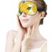 Soft Lemon Fruit Pattern Eye Mask | Adjustable Sleep Mask for Men & Women | Comfortable Eye Cover for Travel & Relaxation - Buy Online on GoSupps.com