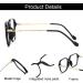 NIDOVIX Square TR90 Blue Light Blocking Glasses for Men & Women - Trendy Lightweight Non-Prescription Computer Eyewear (Black/Gold 54mm) - Shop Now - Buy Online on GoSupps.com