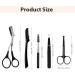 5 in 1 Eyebrow Grooming Kit for Men & Women - Eyebrow Trimmer Set with Scissors Razors Tweezers & Brush - Black - Perfect for Home Grooming - Buy Online on GoSupps.com